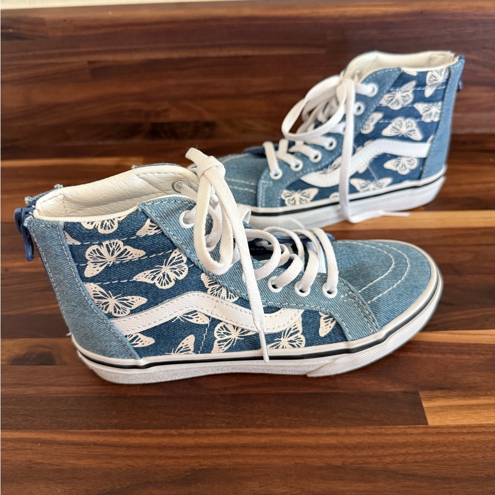 Vans Blue High-Top Girls Shoes